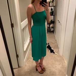 Emerald Green Jumpsuit with open back